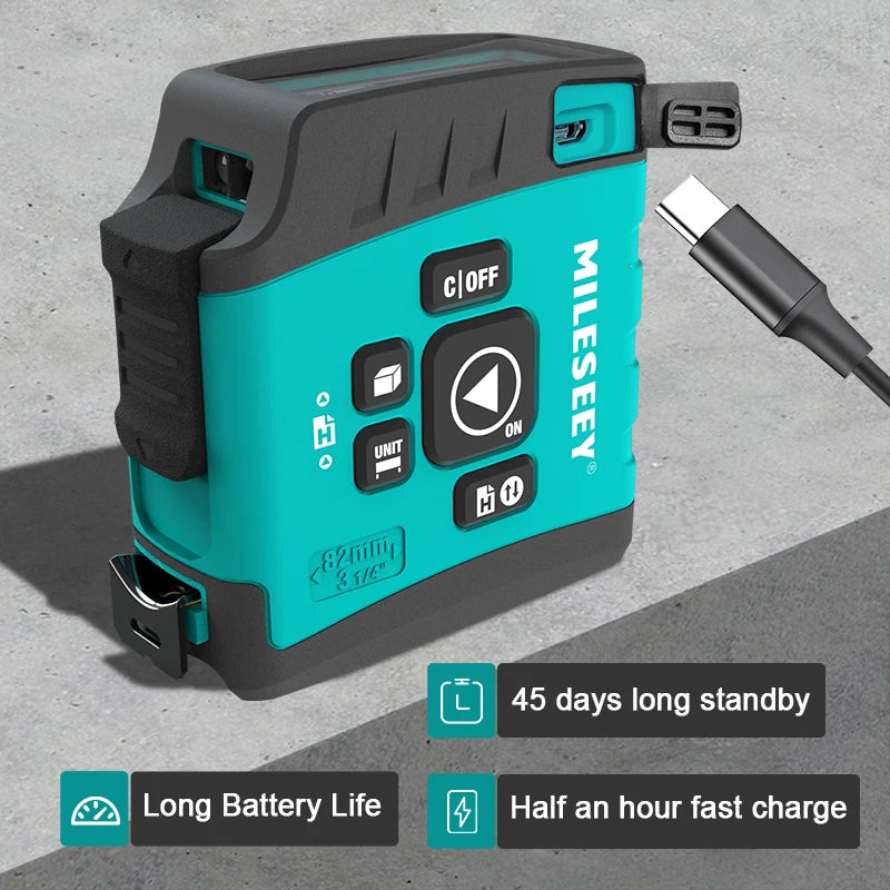 Trena Laser Digital 3 em 1 Mileseey DT20 Bluetooth 40m – Pronta Entrega com NF-e - Vortitec Loja