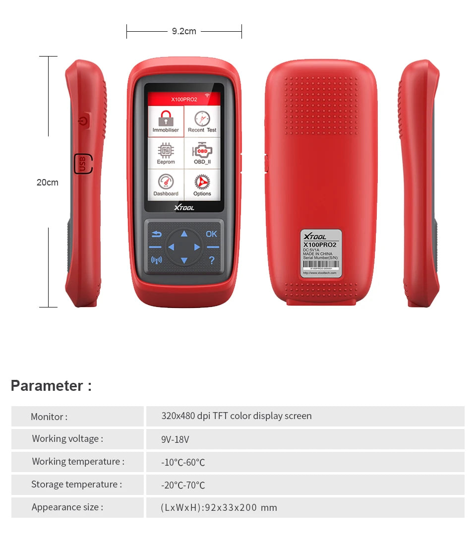 XTOOL X100 Pro2 | Programador de Chaves Profissional e Scanner Automotivo OBD2 - Vortitec Loja