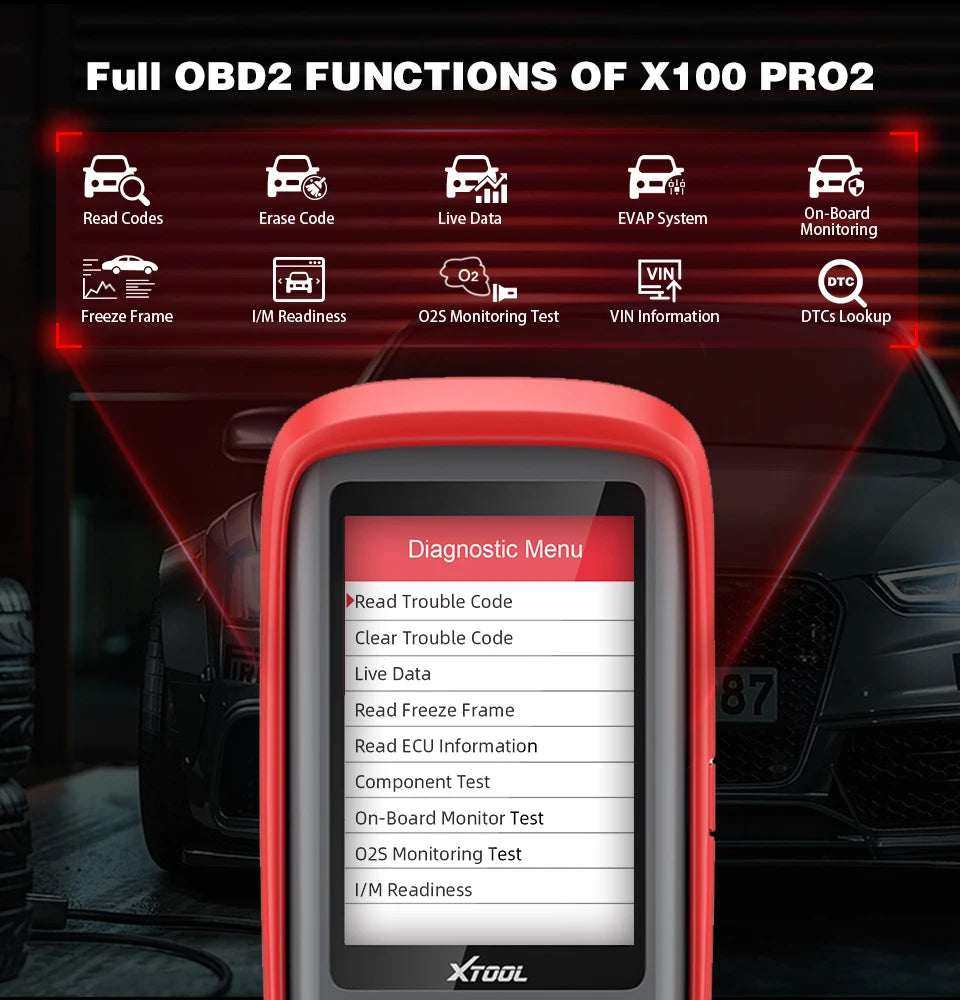 XTOOL X100 Pro2 | Programador de Chaves Profissional e Scanner Automotivo OBD2 - Vortitec Loja