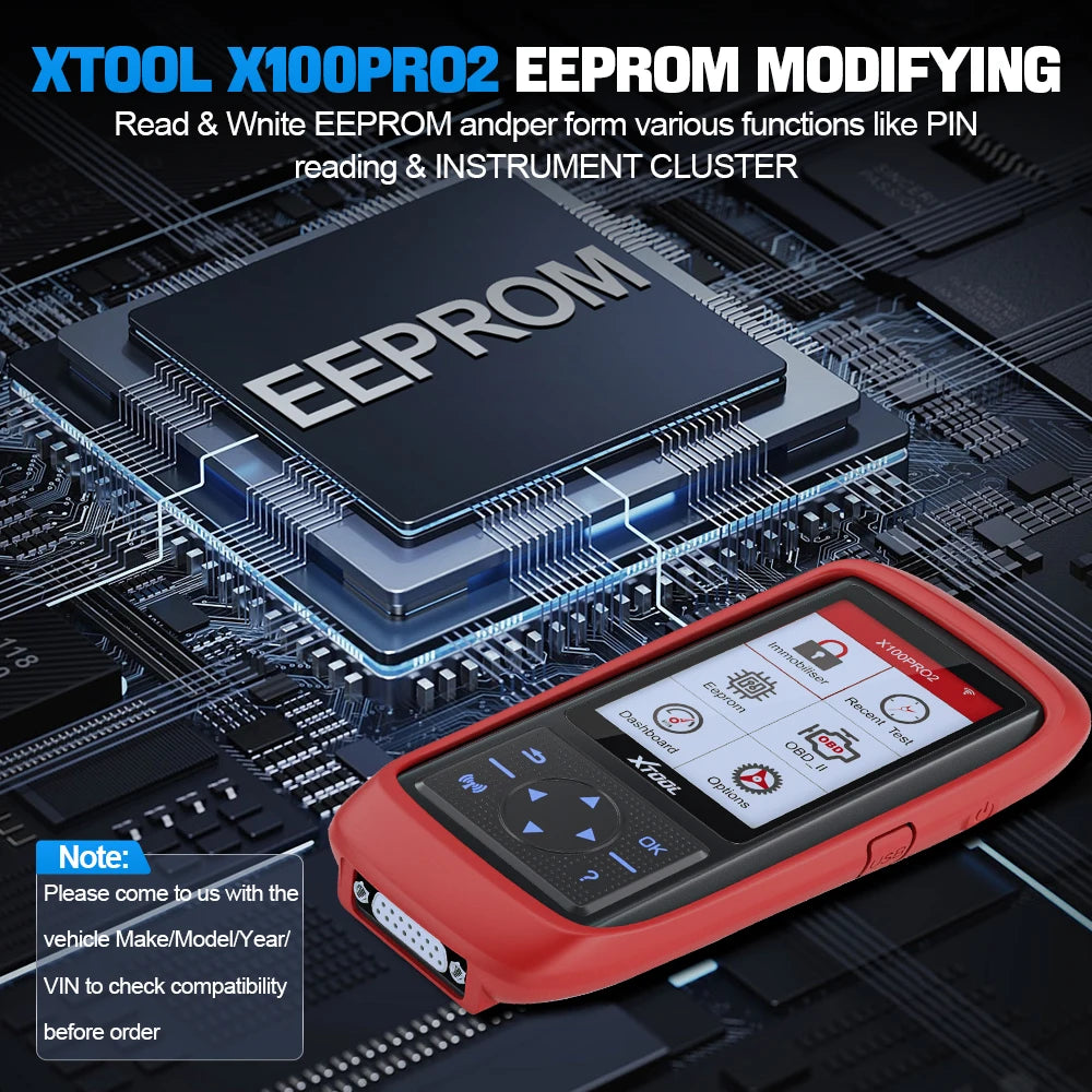 XTOOL X100 Pro2 | Programador de Chaves Profissional e Scanner Automotivo OBD2 - Vortitec Loja