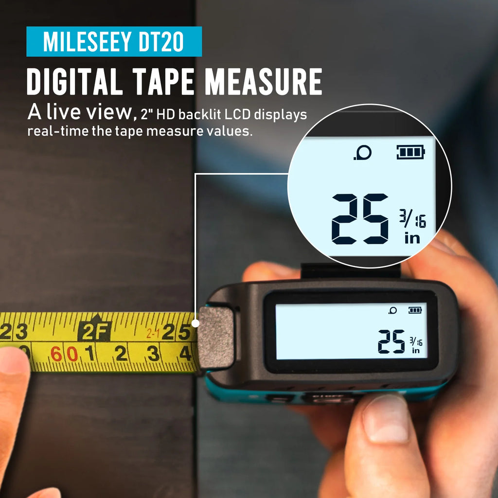 Trena Laser Digital 3 em 1 Mileseey DT20 Bluetooth 40m – Pronta Entrega com NF-e - Vortitec Loja