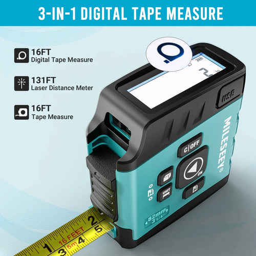 Trena Laser Digital 3 em 1 Mileseey DT20 Bluetooth 40m – Pronta Entrega com NF-e - Vortitec Loja