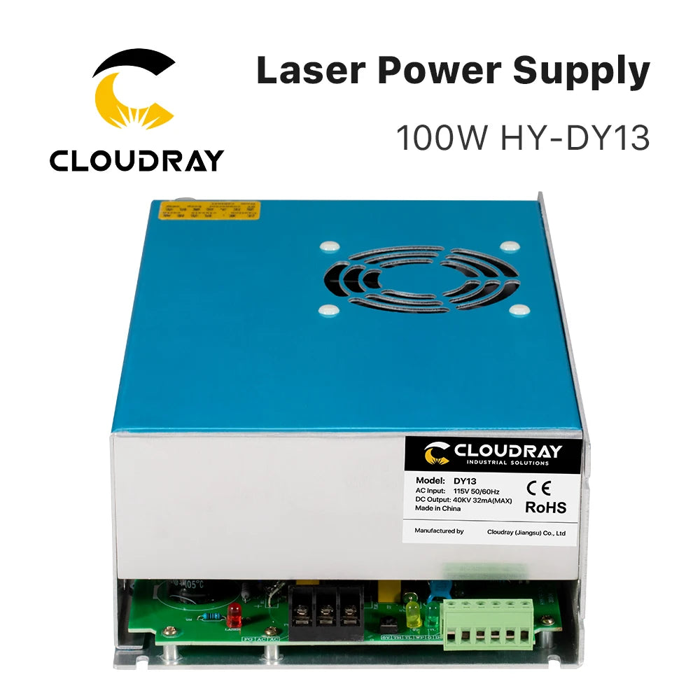 Fonte de Alimentação Laser CO2 Cloudray DY13 Original - Especial para Tubos RECI (90W a 130W) - Vortitec Loja
