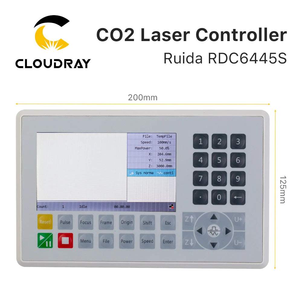Controladora Laser CO2 Ruida RDC6445S Original Cloudray - Vortitec Loja