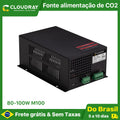 Fonte para Máquina Laser CO2 Cloudray M100 (80-100W) - Frete Grátis Sem Taxas - Vortitec Loja